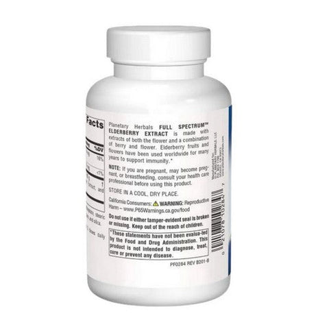Planetary Herbals, Full Spectrum Elderberry Extract, 525 mg, 90 Tabs Planetary Herbals