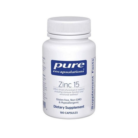 Zinc 15 180 Caps by Pure Encapsulations
