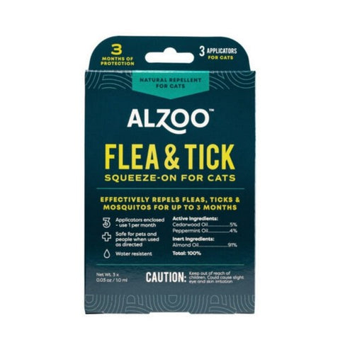 Plant-Based Flea And Tick Squeeze-On Cats 1 Count by Alzoo