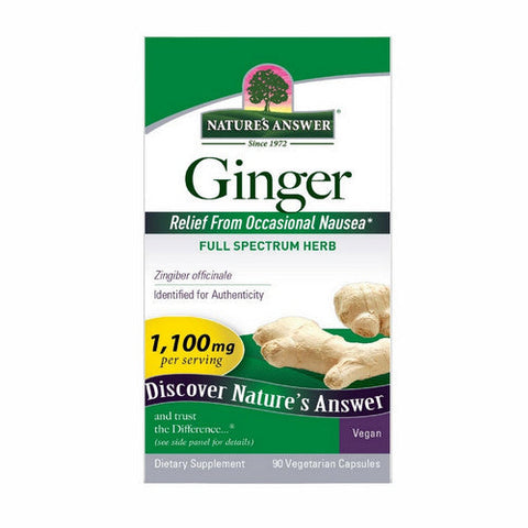 Nature's Answer, Ginger Rhizome, 90 Cap Nature's Answer