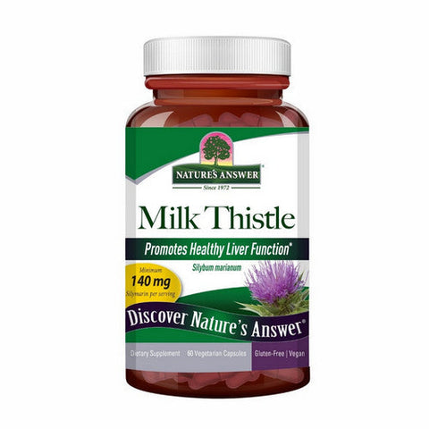 Nature's Answer, Milk Thistle Seed Standardized, 60 Veg Caps Nature's Answer