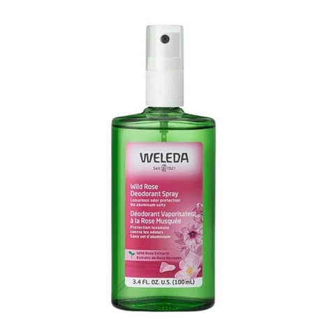 Weleda, Deodorant 24 Hour Spray Wild Rose, 3.4 Oz Weleda