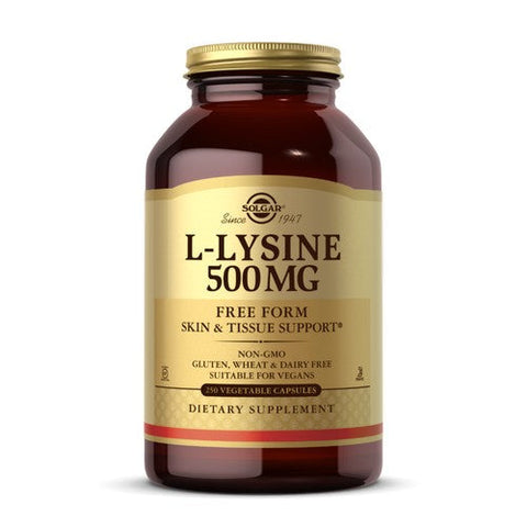 Solgar, L-Lysine, 500 mg, 250 Veg Caps Solgar