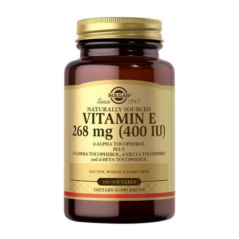 Solgar, Naturally Sourced Vitamin E, 400 IU, 100 Soft Gels Solgar