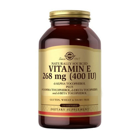 Solgar, Vitamin E D-Alpha Tocopherol Plus, 268 Mg, 250 Softgels Solgar