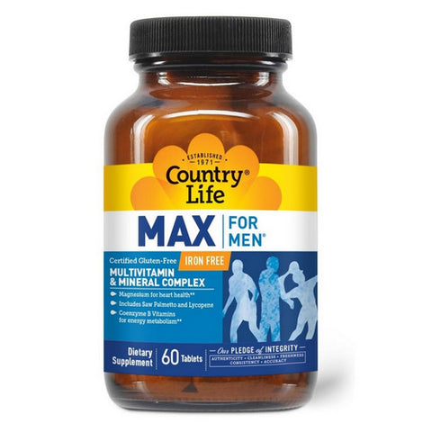 Country Life, Max For Men Maxi-Sorb Rapid Release The Maximized Masculine Formulation, 60 Tabs Country Life