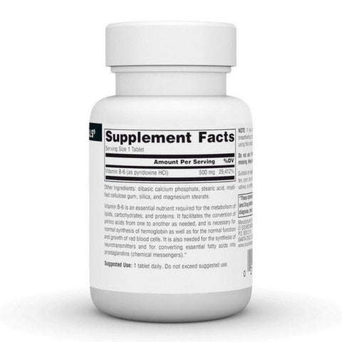 Source Naturals, Vitamin B-6, 500 mg, Time Release, 50 Tabs Source Naturals
