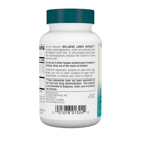 Source Naturals, Wellness Larch Extract, 60 Tabs Source Naturals