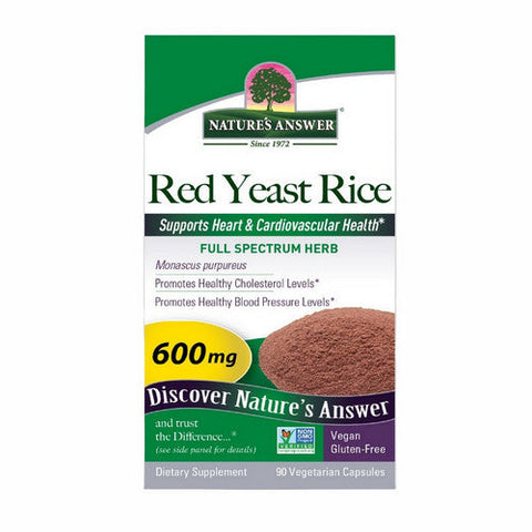 Nature's Answer, Red Yeast Rice, 600 Mg, 90 Veg Caps Nature's Answer