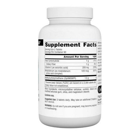 Source Naturals, MSM (Methylsulfonylmethane) with Vitamin C, 750 mg, 120 Tabs Source Naturals