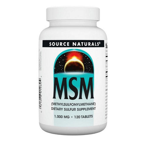 Source Naturals, MSM, 1000 MG, 120 Tabs Source Naturals