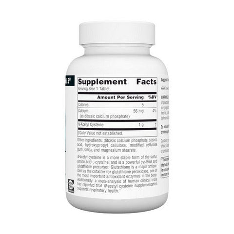 Source Naturals, N-Acetyl Cysteine, 1000 MG, 60 Tabs Source Naturals