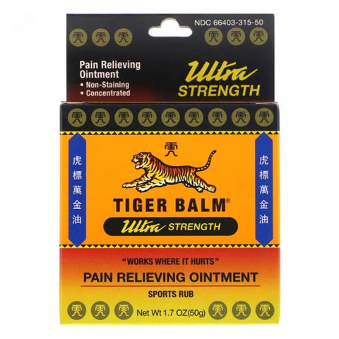 Tiger Balm, Pain Relieving Ointment Ultra Strength, 1.7 Oz Tiger Balm