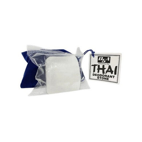 Thai Deodorant Stone, Large Deodorant Stone In Velvet Pouch, 5,5 Oz Thai Deodorant Stone