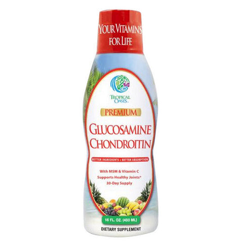 Tropical Oasis, Glucosamine & Chondroitin With MSM & Vitamin C, 16OZ Tropical Oasis
