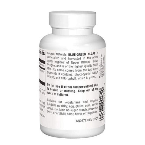 Source Naturals, Blue-Green Algae, 500 MG, 100 Tabs Source Naturals