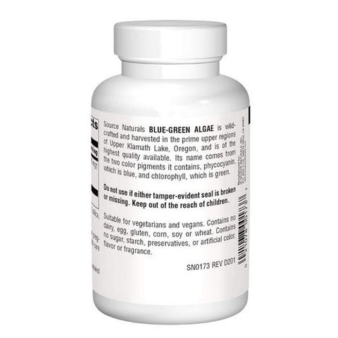 Source Naturals, Blue-Green Algae, 500 MG, 200 Tabs Source Naturals