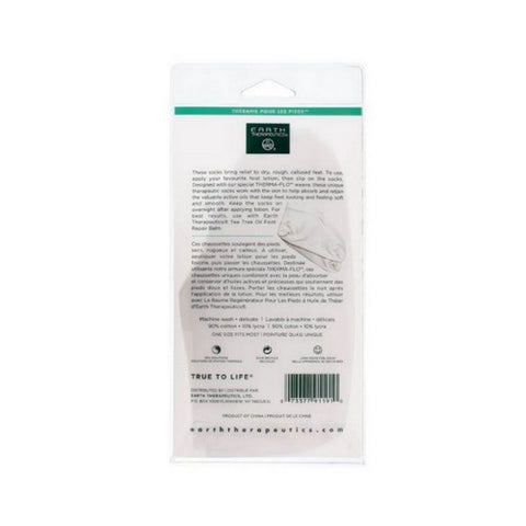 Earth Therapeutics, Moisturizing Foot Socks, 1 Pair (White) Earth Therapeutics