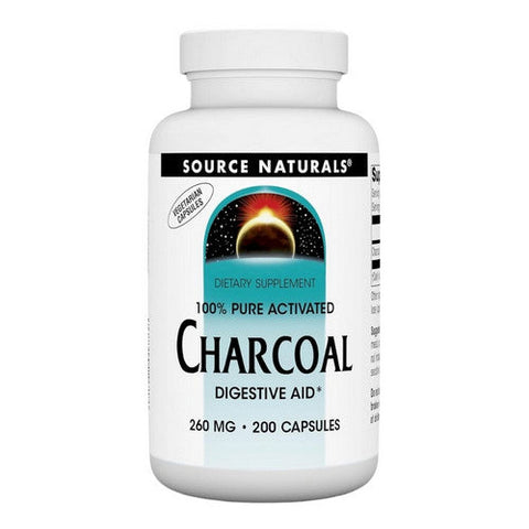 Source Naturals, Charcoal, 260 MG, 200 Caps Source Naturals
