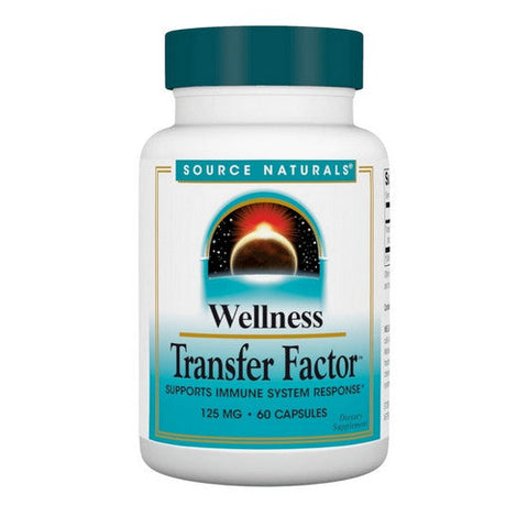 Source Naturals, Wellness Transfer Factor, 125 mg, 60 Caps Source Naturals