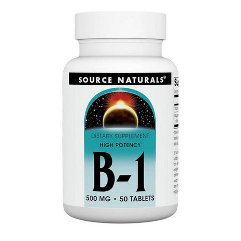 Source Naturals, B-1, 500 mg, 50 Tabs Source Naturals
