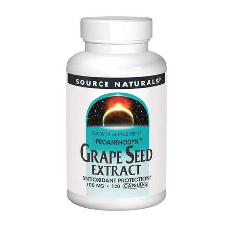 Source Naturals, Proanthodyn, 100 mg, Grape Seed Extract Capsules 120 caps Source Naturals