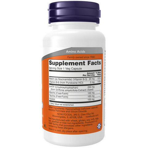 Now Foods, 5-HTP, 200 mg, 60 Vcaps Now Foods