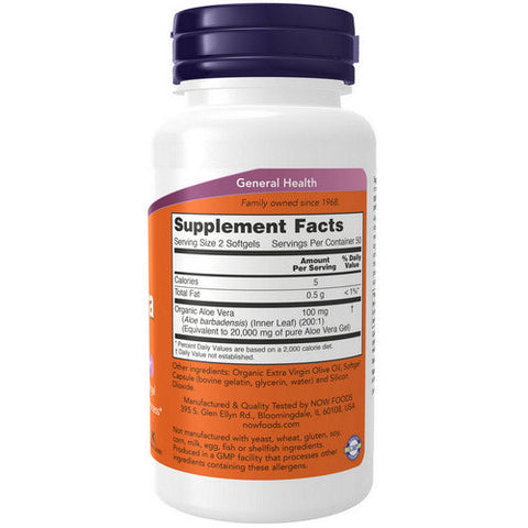 Now Foods, Aloe Vera, 10,000 mg, 100 Softgels Now Foods