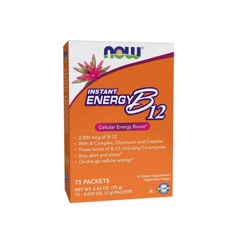 Now Foods, Instant Energy B-12, 2,000 Mcg, 75 Packets Now Foods