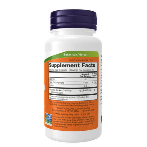 Now Foods, Chlorella, 1000 mg, 60 Tabs Now Foods