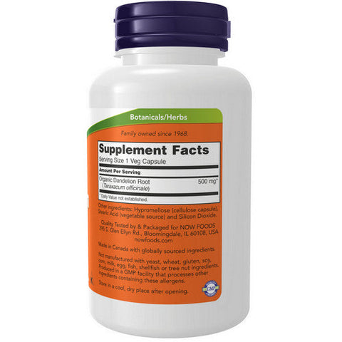 Now Foods, Dandelion Root, 500 mg, 100 Caps Now Foods