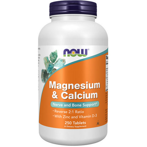 Now Foods, Magnesium & Calcium, 250 Tabs Now Foods