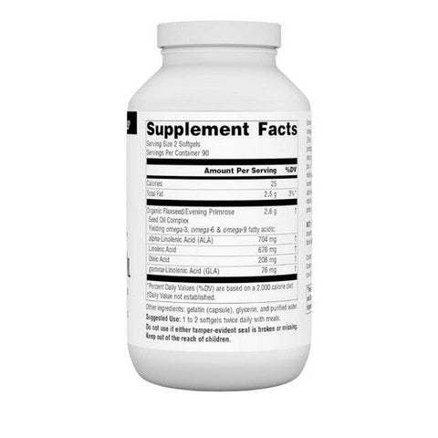Source Naturals, Flaxseed-Primrose Oil, 1300 mg, 180 Softgels Source Naturals