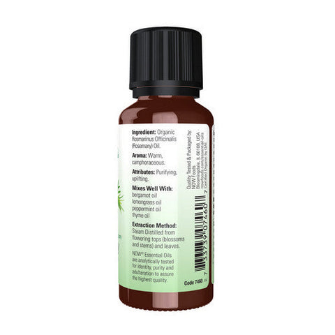 Now Foods, Organic Rosemary Oil, 1 OZ Now Foods