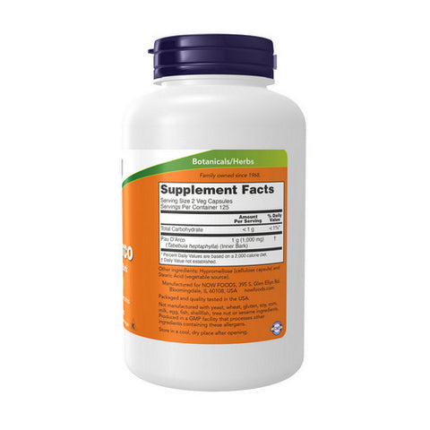 Now Foods, Pau D' Arco, 500 mg, 250 Caps Now Foods