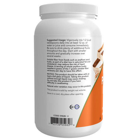 Now Foods, Psyllium Husks Whole, 24 OZ Now Foods