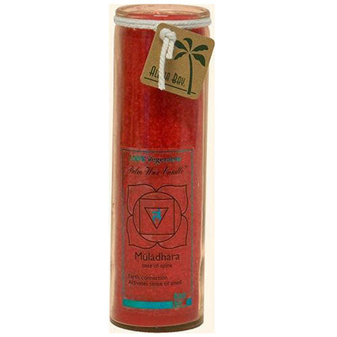 Aloha Bay, Candle Chakra Jar, Unscented Red,16 OZ Aloha Bay