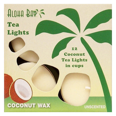 Aloha Bay, Candle Glass Tea, Light Cream, 12/0.7 Oz Aloha Bay