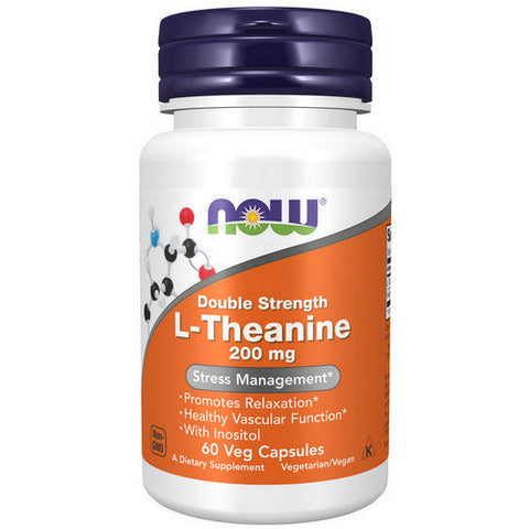 Now Foods, L-Theanine, 200 mg, 60 Vcaps Now Foods