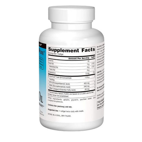 Source Naturals, Arcticpure Ultra Potency Omega-3 Fish Oil, 850 Mg, Ultra Potency 120 Softgels Source Naturals