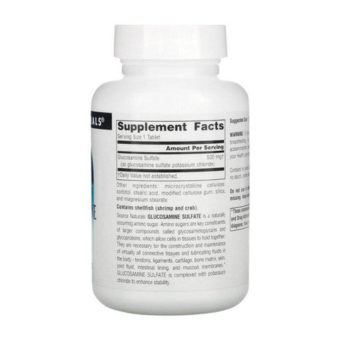 Source Naturals, Glucosamine Sulfate Sodium Free, 500 Mg, 30 Tabs Source Naturals