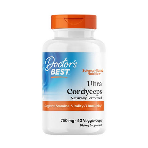 Doctors Best, Ultra Cordyceps, 750 Mg, 60 Veggie Caps Doctors Best