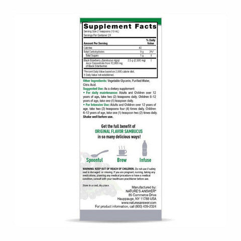Nature's Answer, Sambucus Original, 12000 Mg, 4 Oz Nature's Answer
