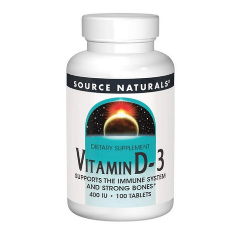 Source Naturals, Vitamin D, 400 IU, 100 Tabs Source Naturals