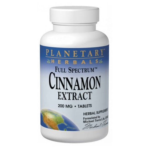 Planetary Herbals, Full Spectrum Cinnamon Extract, 200 mg, 120 Vegi Capsule Planetary Herbals
