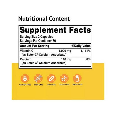 American Health, Ester-Vitamin C, 500 Mg, 120 Caps American Health