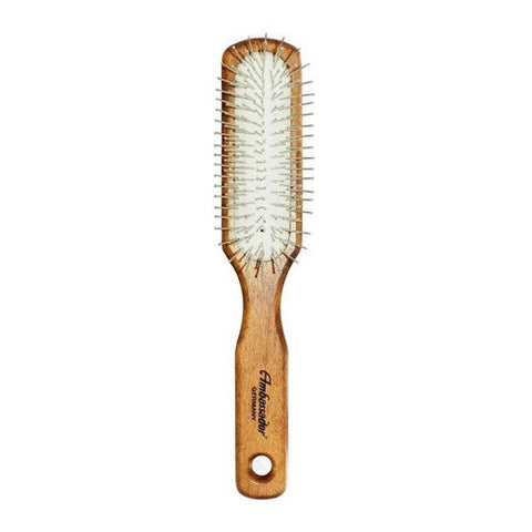 Fuchs Child/ Adult Toothbrushes, Hairbrush Wood Rectangle With Steel Pins 5115, 1 Unit Fuchs Child/ Adult Toothbrushes