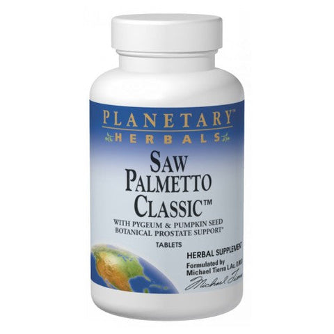 Planetary Herbals, Saw Palmetto Classic, 180 Tabs Planetary Herbals
