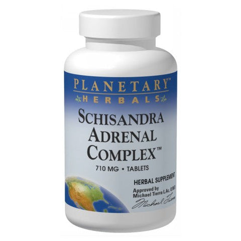 Planetary Herbals, Schisandra Adrenal Complex, 710 mg, 60 Tabs Planetary Herbals