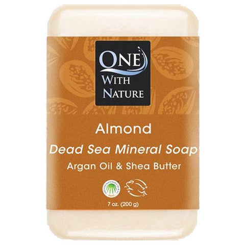 One with Nature, Almond Bar Soap, Shea Butter Dead Sea, 7 Oz One with Nature